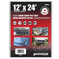 Erickson Heavy Duty Silver Poly Tarp -Farm & Ranch Sales 1010967new 1