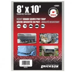 Erickson Heavy Duty Silver Poly Tarp -Farm & Ranch Sales 1010969new