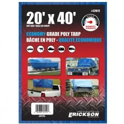 Erickson All Purpose Blue Economy Grade Tarp 14 Erickson All Purpose Blue Economy Grade Tarp -Farm & Ranch Sales 1014338new