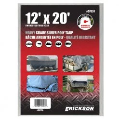 Erickson Heavy Duty Silver Poly Tarp -Farm & Ranch Sales 1066353new 1