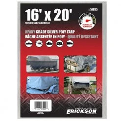Erickson Heavy Duty Silver Poly Tarp -Farm & Ranch Sales 1066360new 1