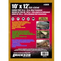 Erickson Canvas Tarps 6 Erickson Canvas Tarps -Farm & Ranch Sales 1333907 1
