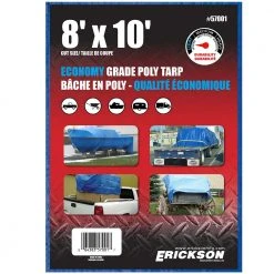 Erickson All Purpose Blue Economy Grade Tarp 6 Erickson All Purpose Blue Economy Grade Tarp -Farm & Ranch Sales 5380039new