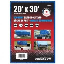 Erickson All Purpose Blue Economy Grade Tarp 13 Erickson All Purpose Blue Economy Grade Tarp -Farm & Ranch Sales 5380233new