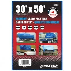 Erickson All Purpose Blue Economy Grade Tarp 15 Erickson All Purpose Blue Economy Grade Tarp -Farm & Ranch Sales 5380241new