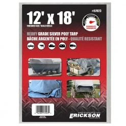 Erickson Heavy Duty Silver Poly Tarp -Farm & Ranch Sales 7302985new 1