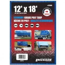 Erickson All Purpose Blue Economy Grade Tarp 9 Erickson All Purpose Blue Economy Grade Tarp -Farm & Ranch Sales 7303079new