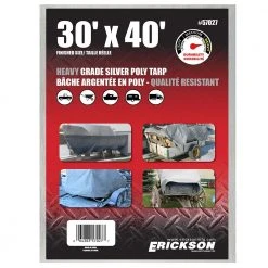 Erickson Heavy Duty Silver Poly Tarp -Farm & Ranch Sales 7303764new 1